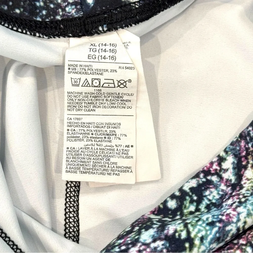 Old Navy Galaxy High-Waist PowerSoft Side-Pocket Leggings Girls Size XL (14-16)